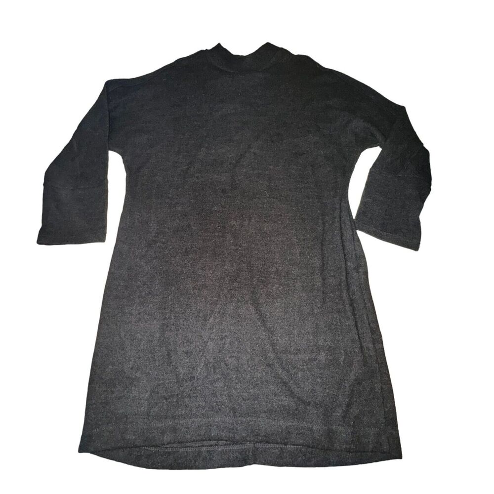 Modern Citizen Sweater Dress Women's Size S Black Mini Length Mock Neck L/S